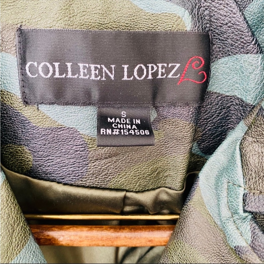 Colleen Lopez  Moto Camouflage Faux leather Jacket - Picture 4 of 6